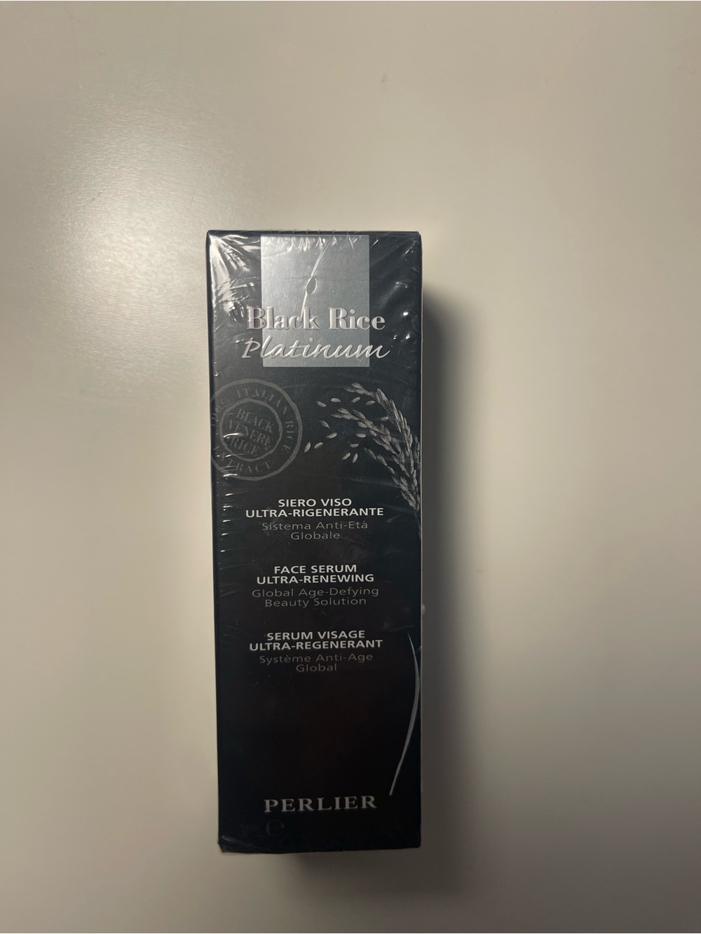 Perlier Black Rice Platinum Face Serum - Black